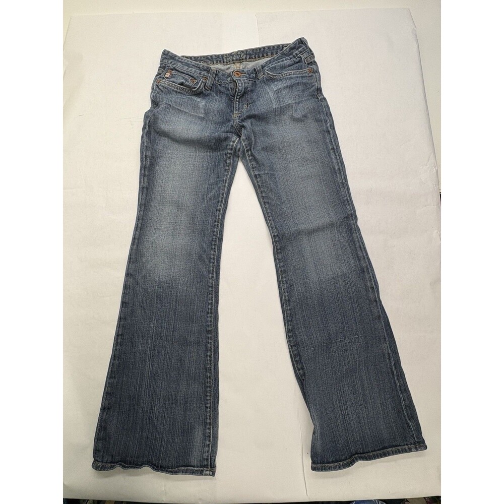 Big Star Jeans Womens 29R Blue Denim Bootcut Flare Stretch Low Rise Made USA